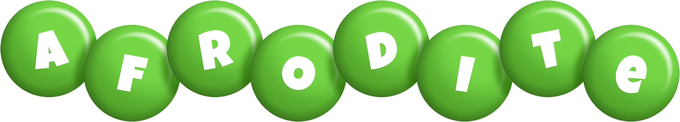 Afrodite candy-green logo