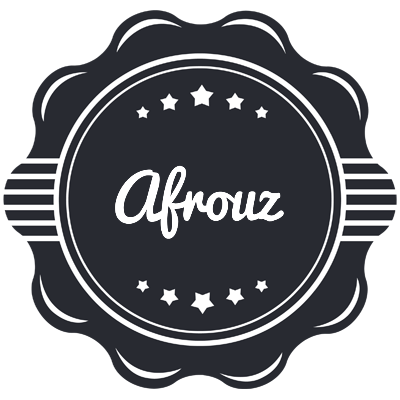 Afrouz badge logo