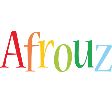 Afrouz birthday logo