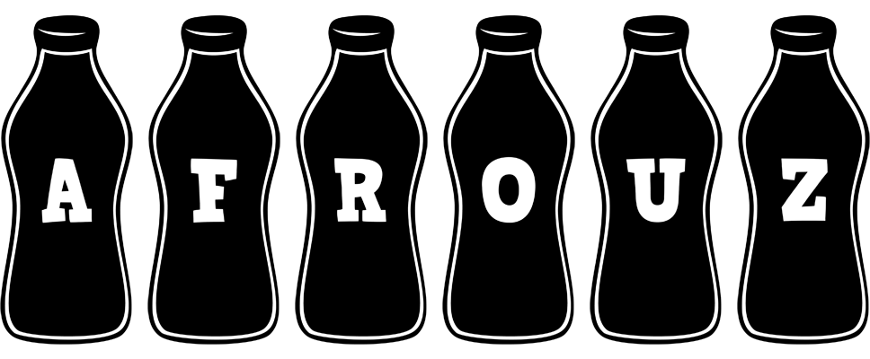 Afrouz bottle logo