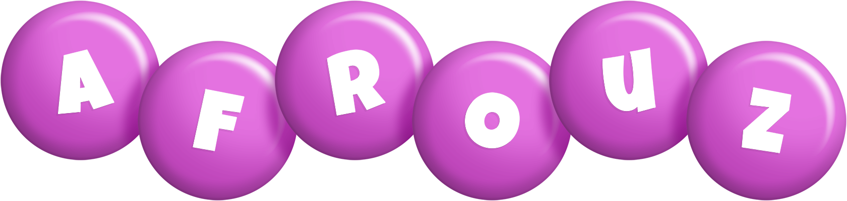 Afrouz candy-purple logo
