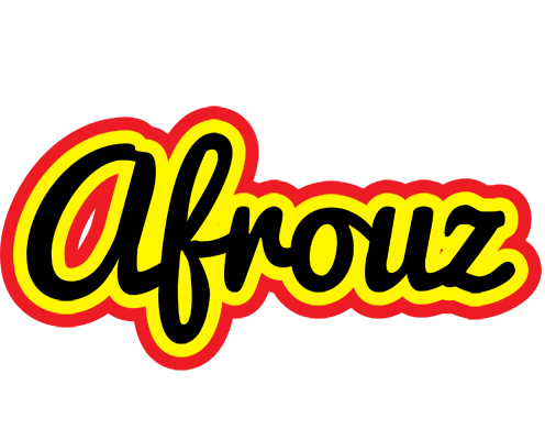 Afrouz flaming logo