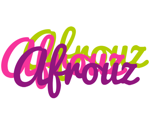 Afrouz flowers logo