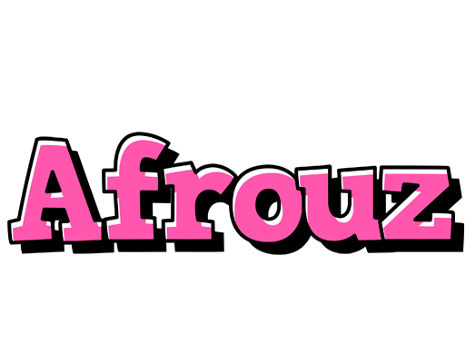 Afrouz girlish logo