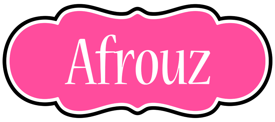 Afrouz invitation logo