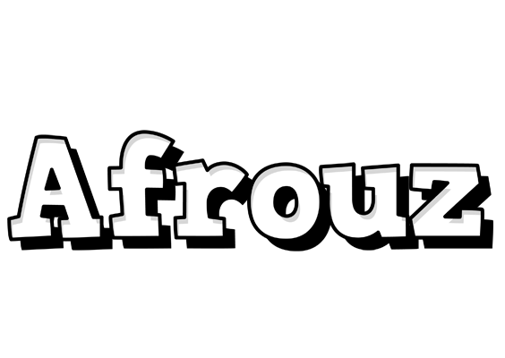 Afrouz snowing logo