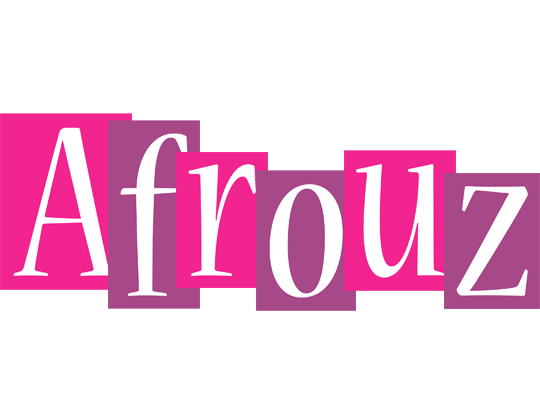 Afrouz whine logo