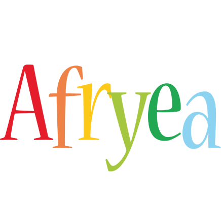 Afryea birthday logo