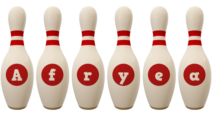 Afryea bowling-pin logo