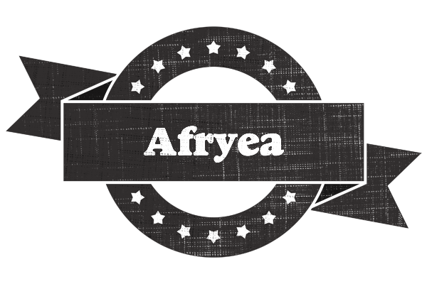 Afryea grunge logo