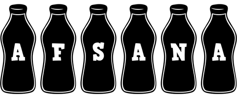 Afsana bottle logo