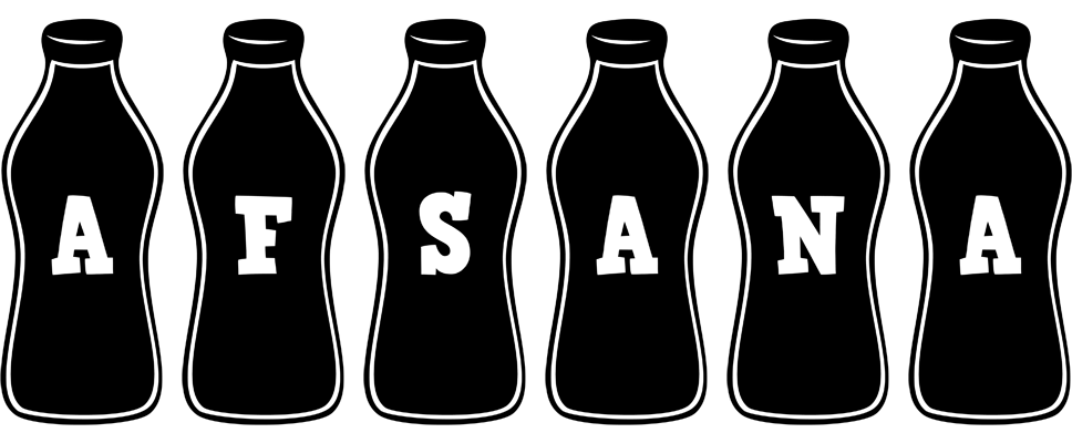 Afsana bottle logo