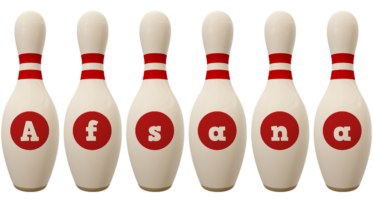 Afsana bowling-pin logo