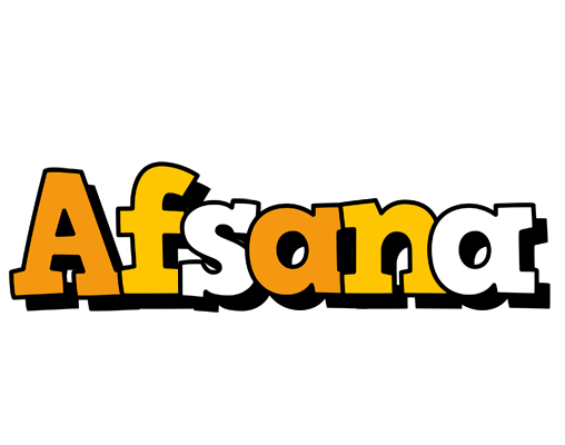 Afsana cartoon logo