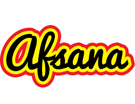 Afsana flaming logo