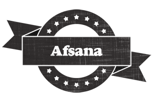 Afsana grunge logo