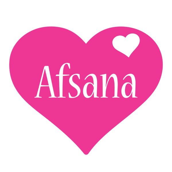 Afsana love-heart logo