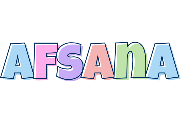 Afsana pastel logo