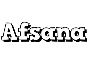 Afsana snowing logo