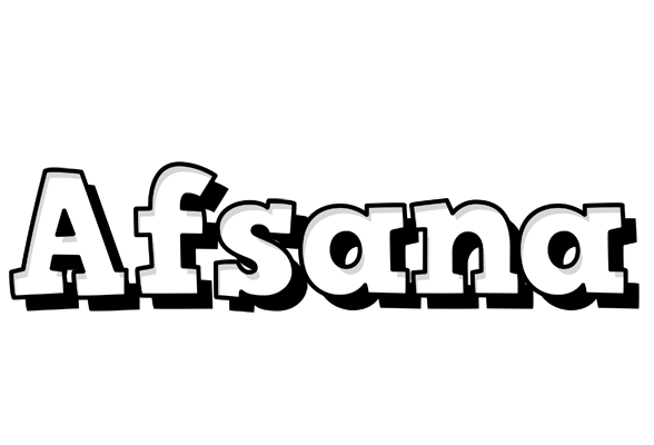 Afsana snowing logo