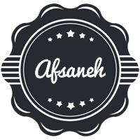 Afsaneh badge logo