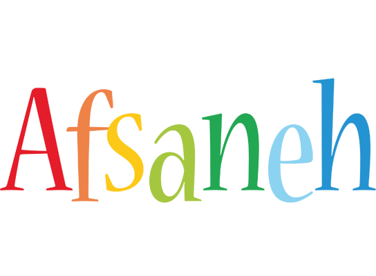Afsaneh birthday logo