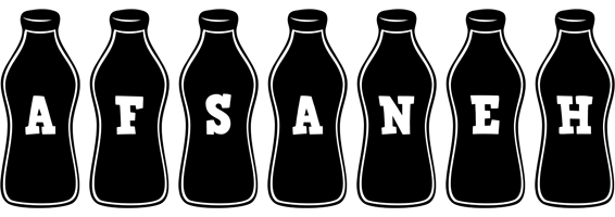 Afsaneh bottle logo