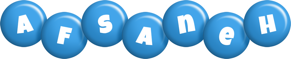 Afsaneh candy-blue logo