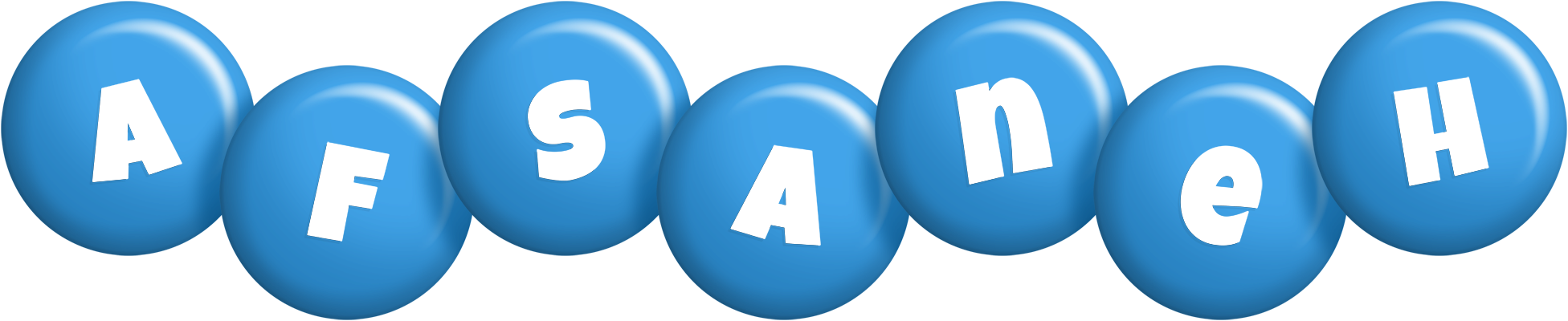 Afsaneh candy-blue logo
