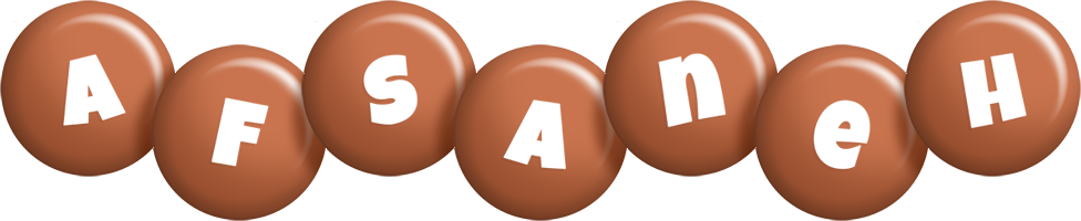 Afsaneh candy-brown logo