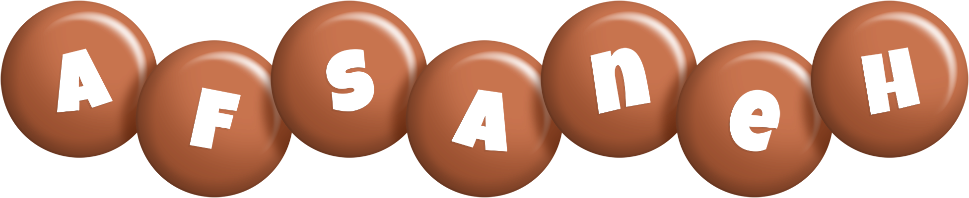 Afsaneh candy-brown logo