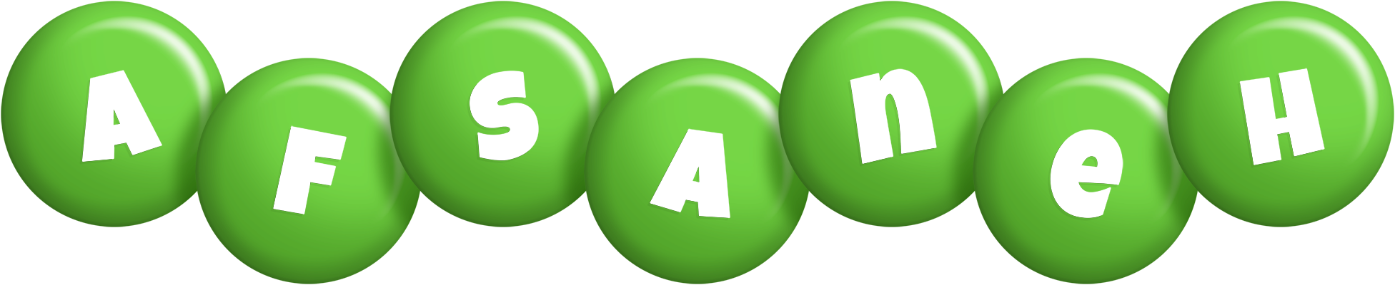 Afsaneh candy-green logo