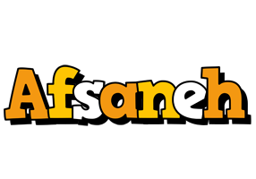 Afsaneh cartoon logo