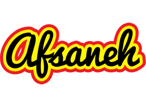 Afsaneh flaming logo