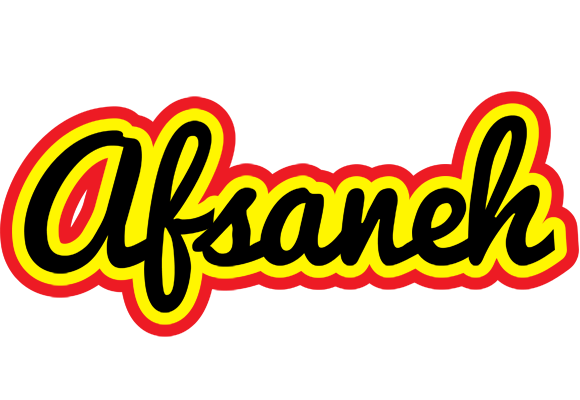 Afsaneh flaming logo