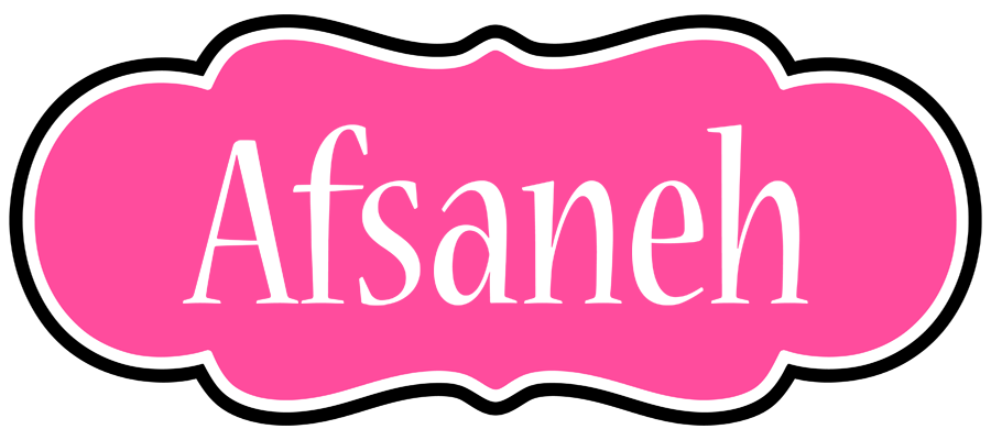 Afsaneh invitation logo