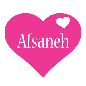 Afsaneh love-heart logo