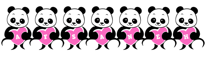 Afsaneh love-panda logo