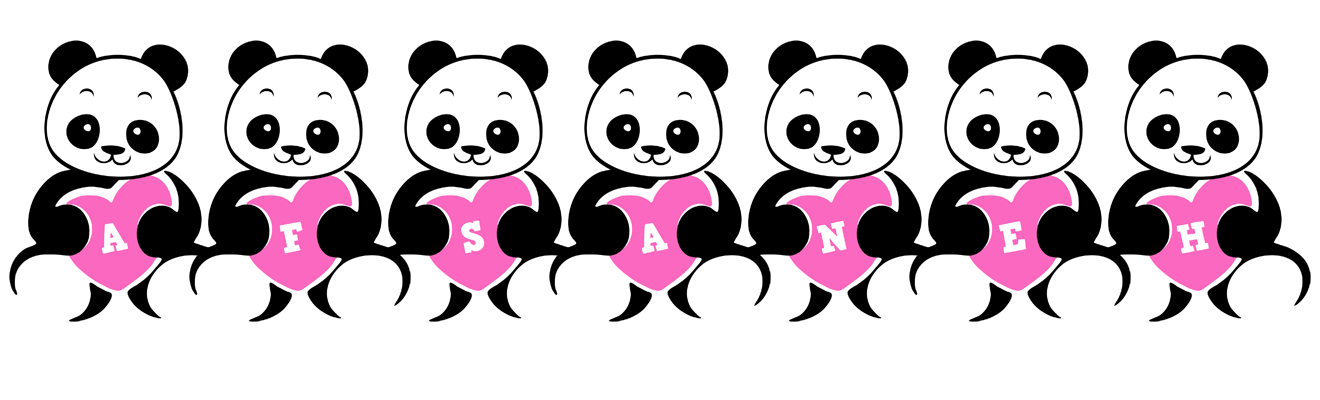Afsaneh love-panda logo