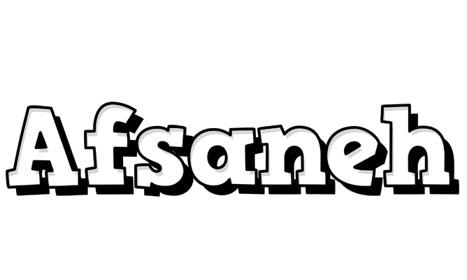 Afsaneh snowing logo