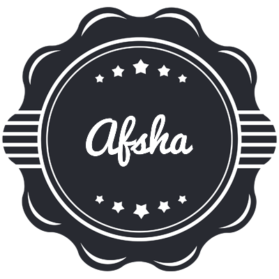 Afsha badge logo