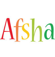 Afsha birthday logo