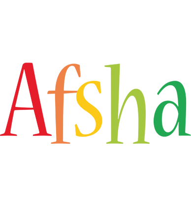 Afsha birthday logo