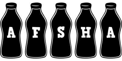 Afsha bottle logo