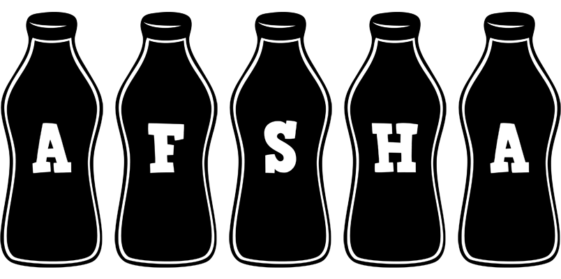 Afsha bottle logo