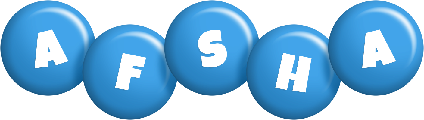 Afsha candy-blue logo