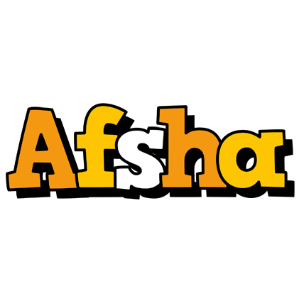 Afsha cartoon logo