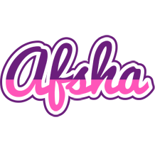 Afsha cheerful logo