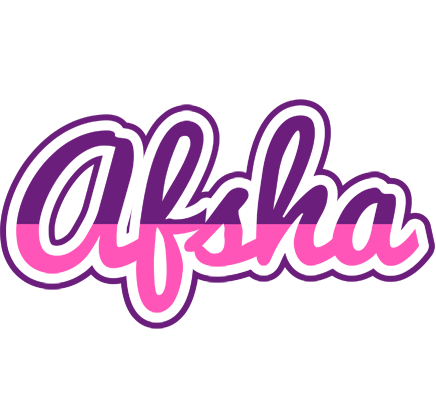 Afsha cheerful logo