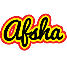 Afsha flaming logo